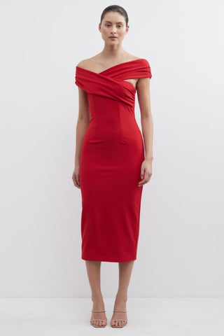 Pasduchas Feliz Midi Dress - Cranberry