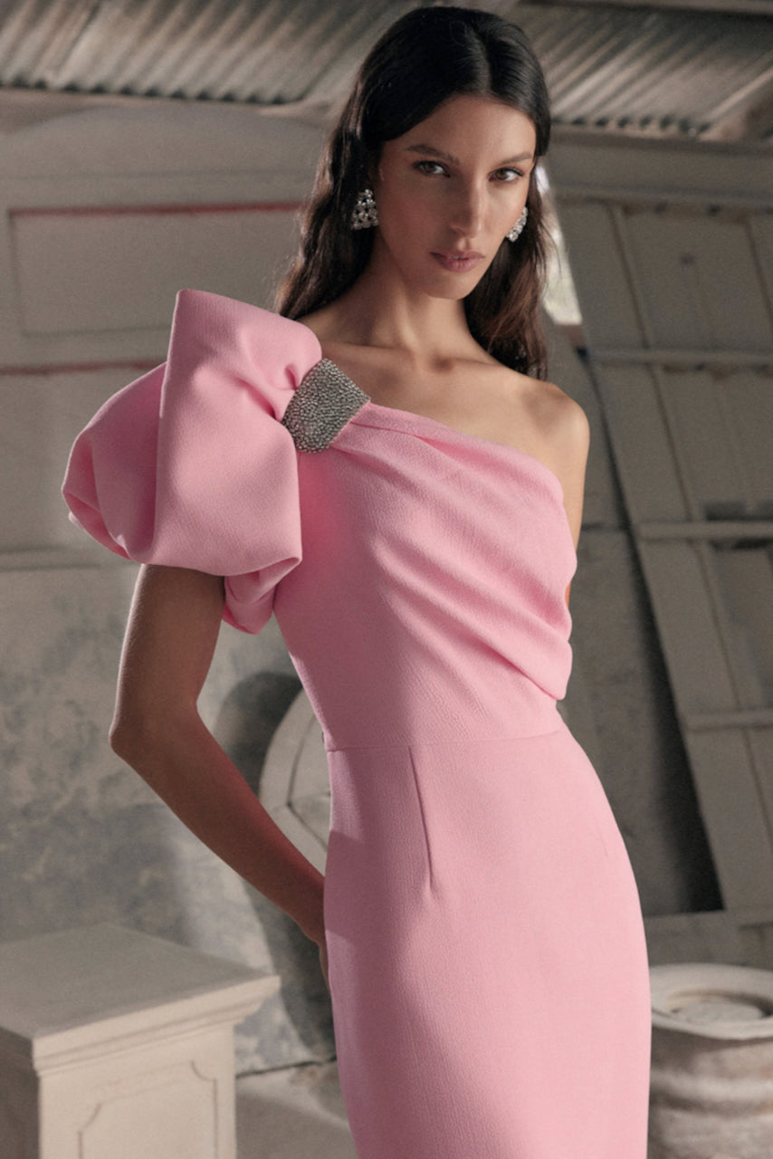 rebecca vallance pink dress Rebecca Vallance, Amaro pleated taffeta corset gown, Women, Pink, XXS, Dresses, Materialmix