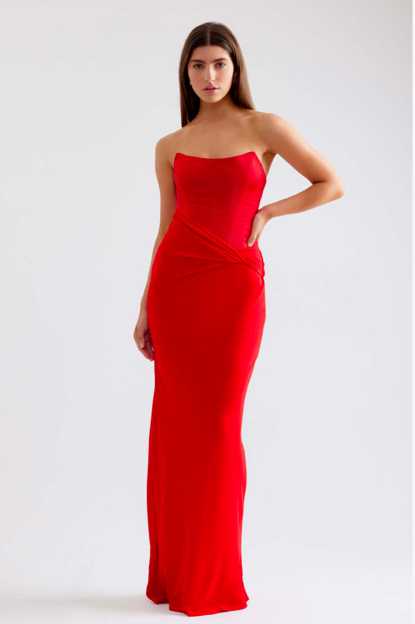 Lexi Elora Dress - Scarlet