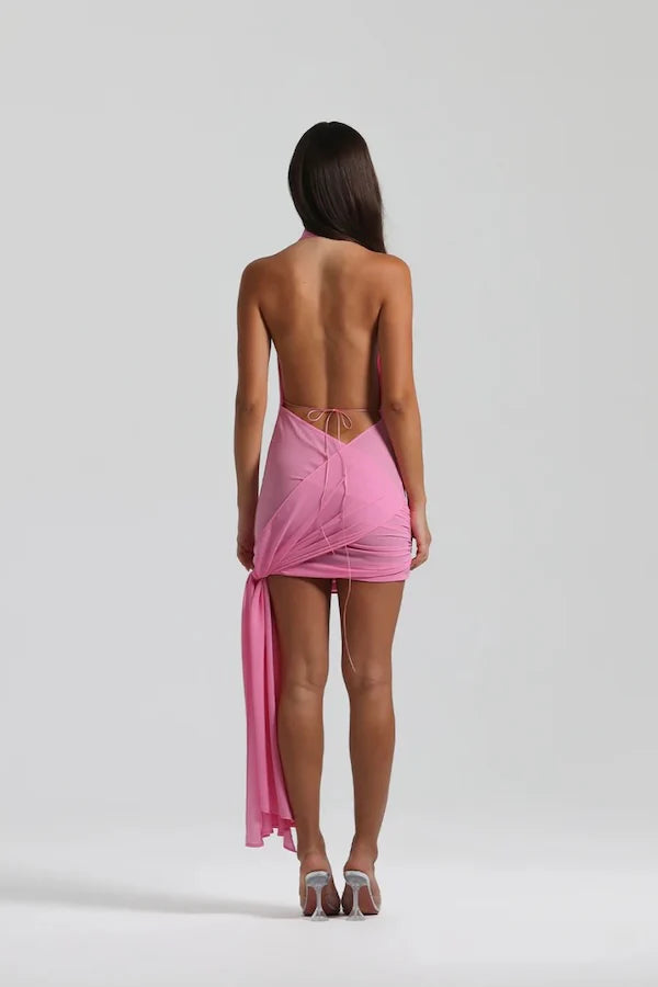 Natalie Rolt Anastasia Mini/Maxi Dress - Candy Pink - Dress Hire AU Natalie Rolt Anastasia Mini/Maxi Dress - Candy Pink - Dress Hire AU