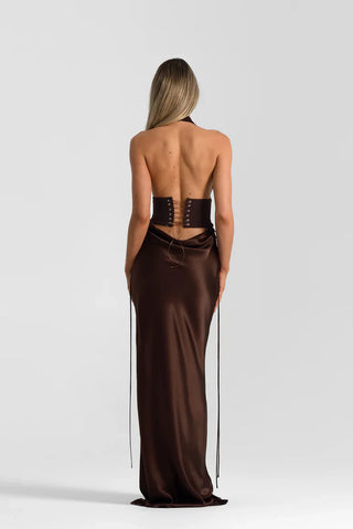 Natalie Rolt Evelyn Maxi Skirt - Espresso