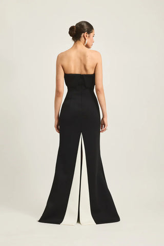 Tojhà Stellan Gown - Black/White