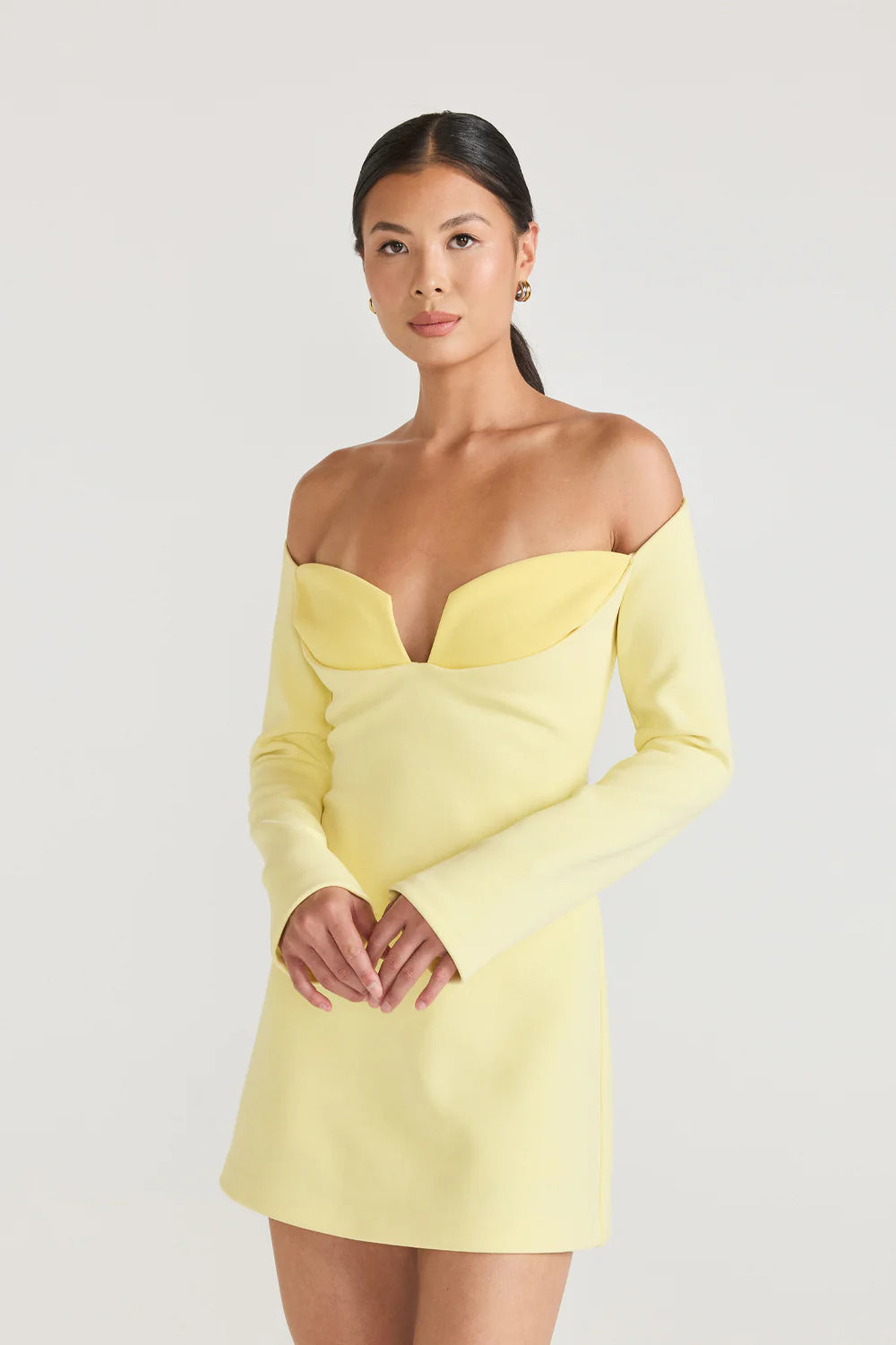 Tojhà Lilosa Mini Dress - Lemon/Honey