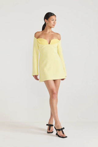 Tojhà Lilosa Mini Dress - Lemon/Honey