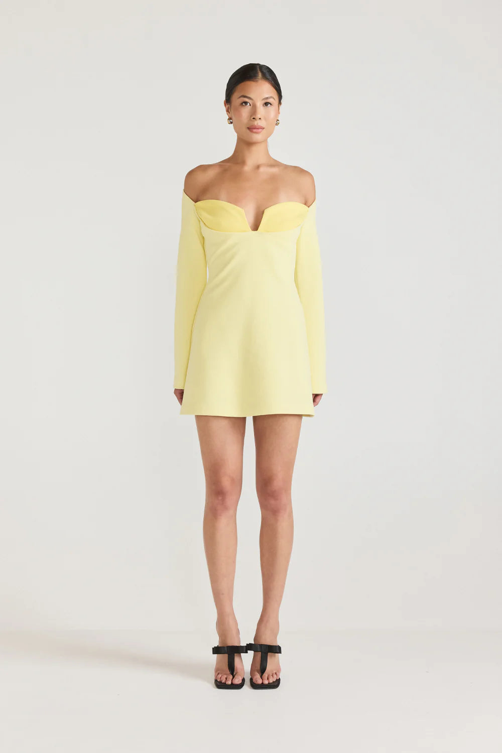 Tojhà Lilosa Mini Dress - Lemon/Honey