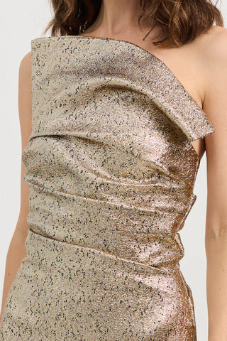 Tojhà Tacoma Dress - Metallic Champagne