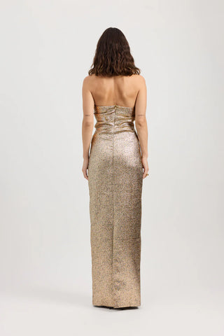 Tojhà Tacoma Dress - Metallic Champagne