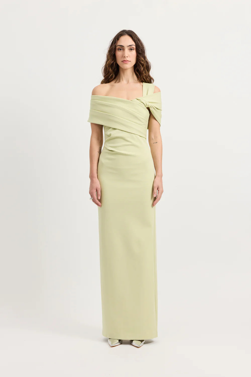 Tojhà Anya Dress - Muted Lime