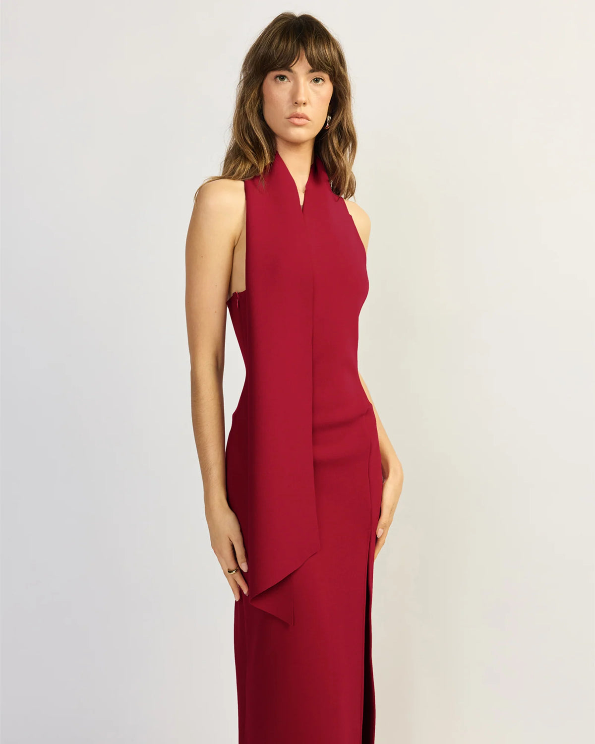 Tojhà Aeron Maxi Dress- Cherry Red