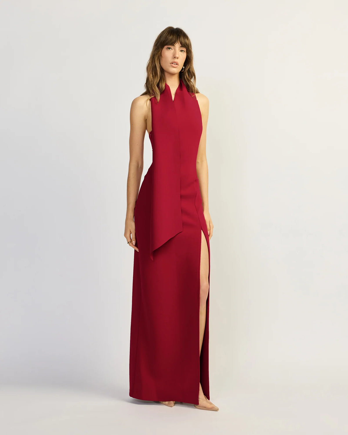 Tojhà Aeron Maxi Dress- Cherry Red