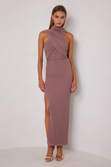 Elle Zeitoune Tara Gown - Dusty Rose