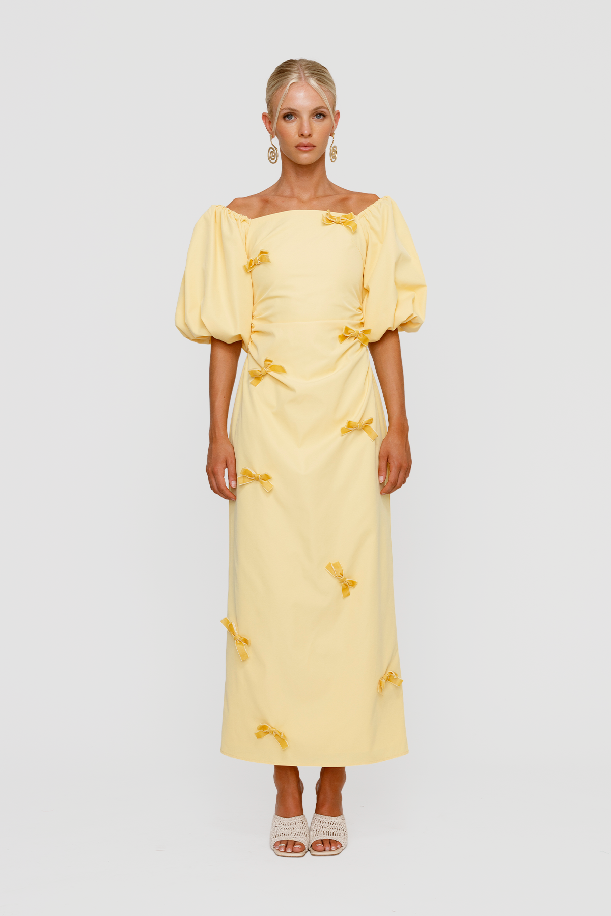 The Wolf Gang Amar Midi Dress - Butter