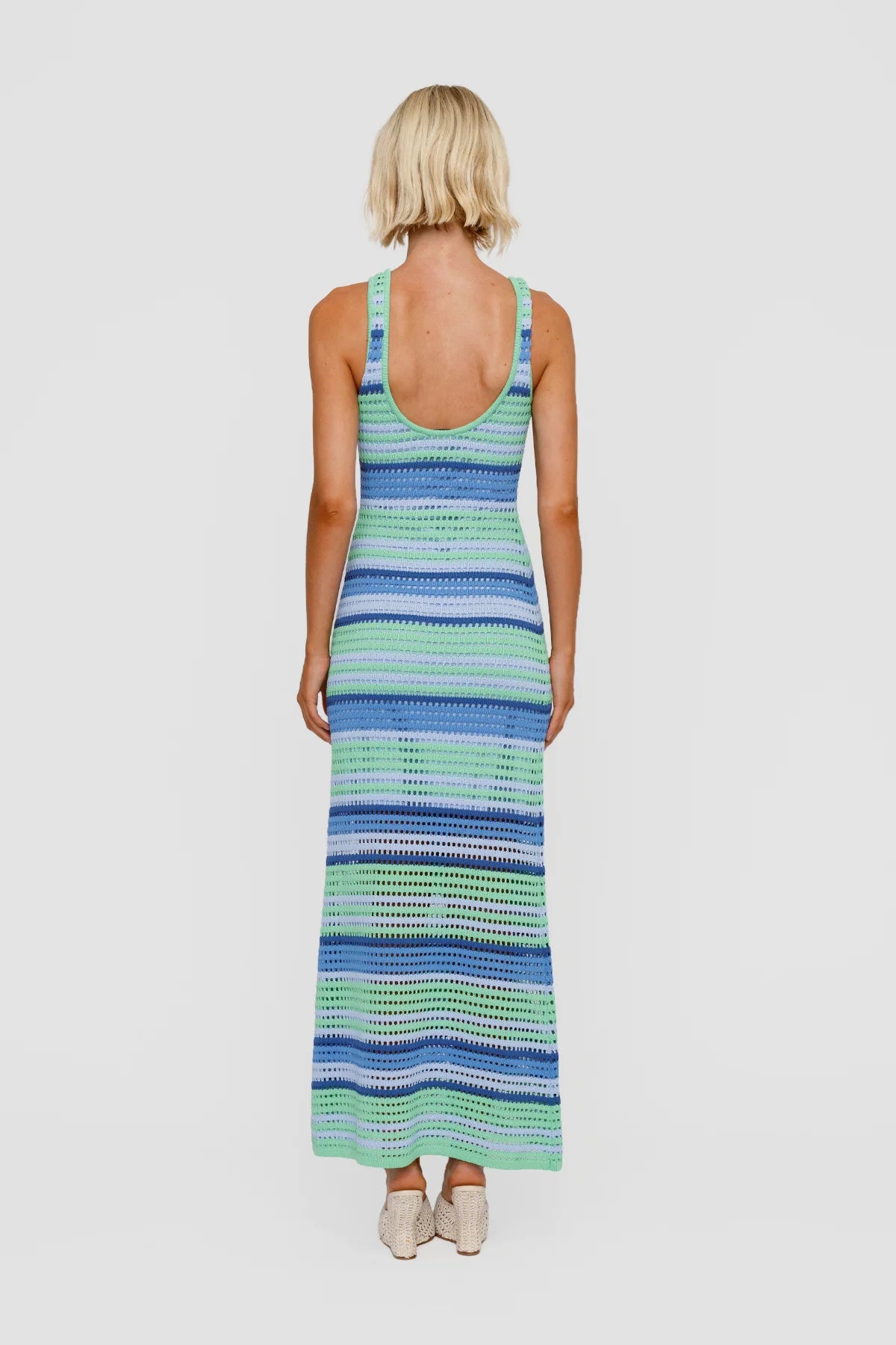 The Wolf Gang Maris Maxi Dress - Ice Stripe