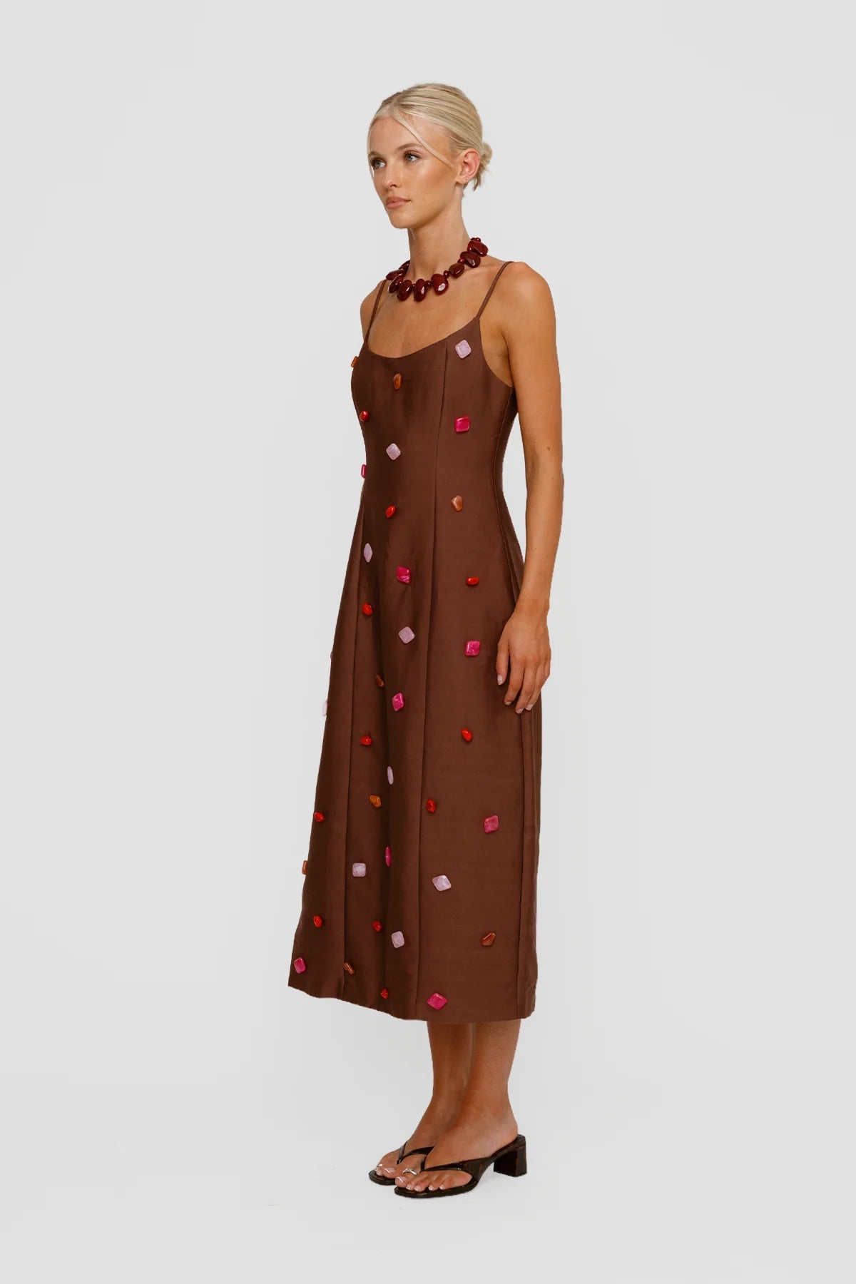 The Wolf Gang Romy Maxi Dress - Chocolate
