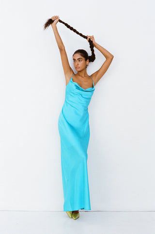 The Wolf Gang Las Lolas Maxi Dress - Aqua