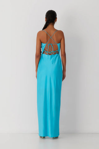 The Wolf Gang Las Lolas Maxi Dress - Aqua