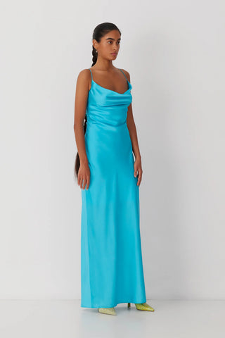 The Wolf Gang Las Lolas Maxi Dress - Aqua