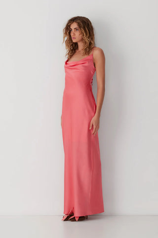 Coral maxi dress shop