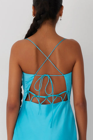 The Wolf Gang Las Lolas Maxi Dress - Aqua