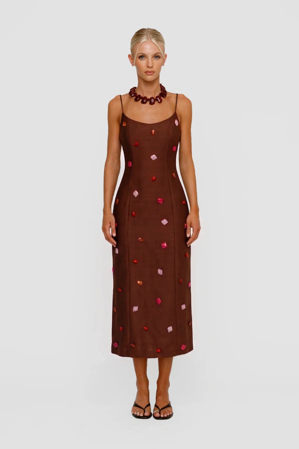 The Wolf Gang Romy Maxi Dress - Chocolate