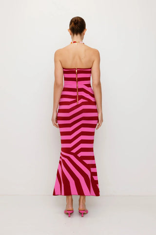 The Wolf Gang Aude Maxi Dress - Berry