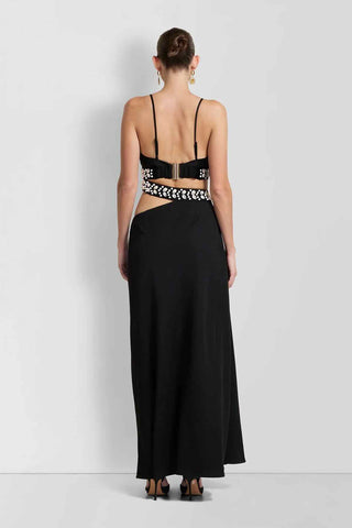 The Wolf Gang La Playa Maxi Dress - Noir
