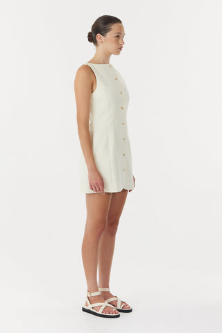 Third Form Skyline Tailored Mini Dress - Warm White