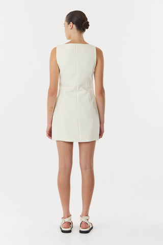 Third Form Skyline Tailored Mini Dress - Warm White
