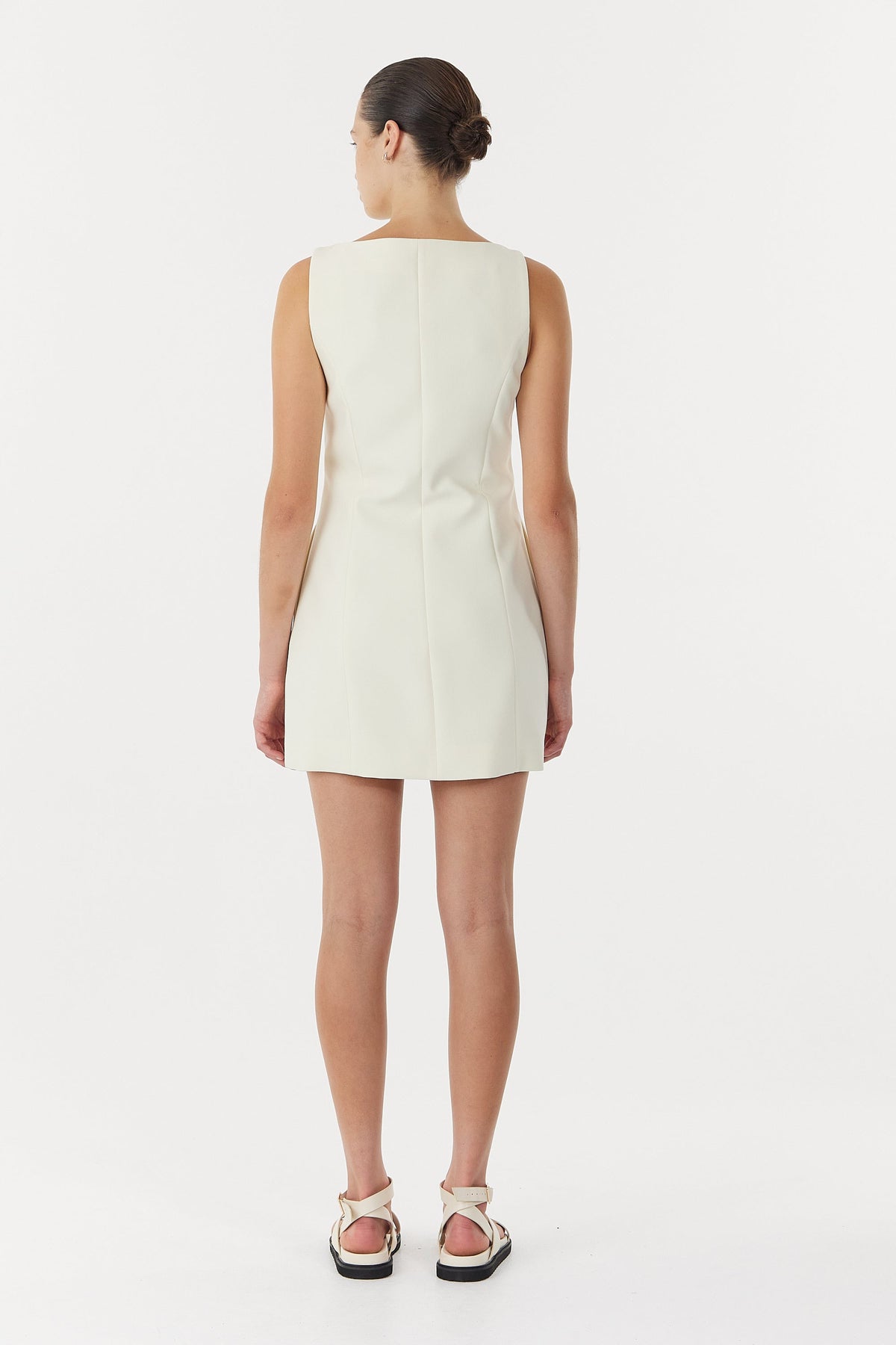 Third Form Skyline Tailored Mini Dress - Warm White