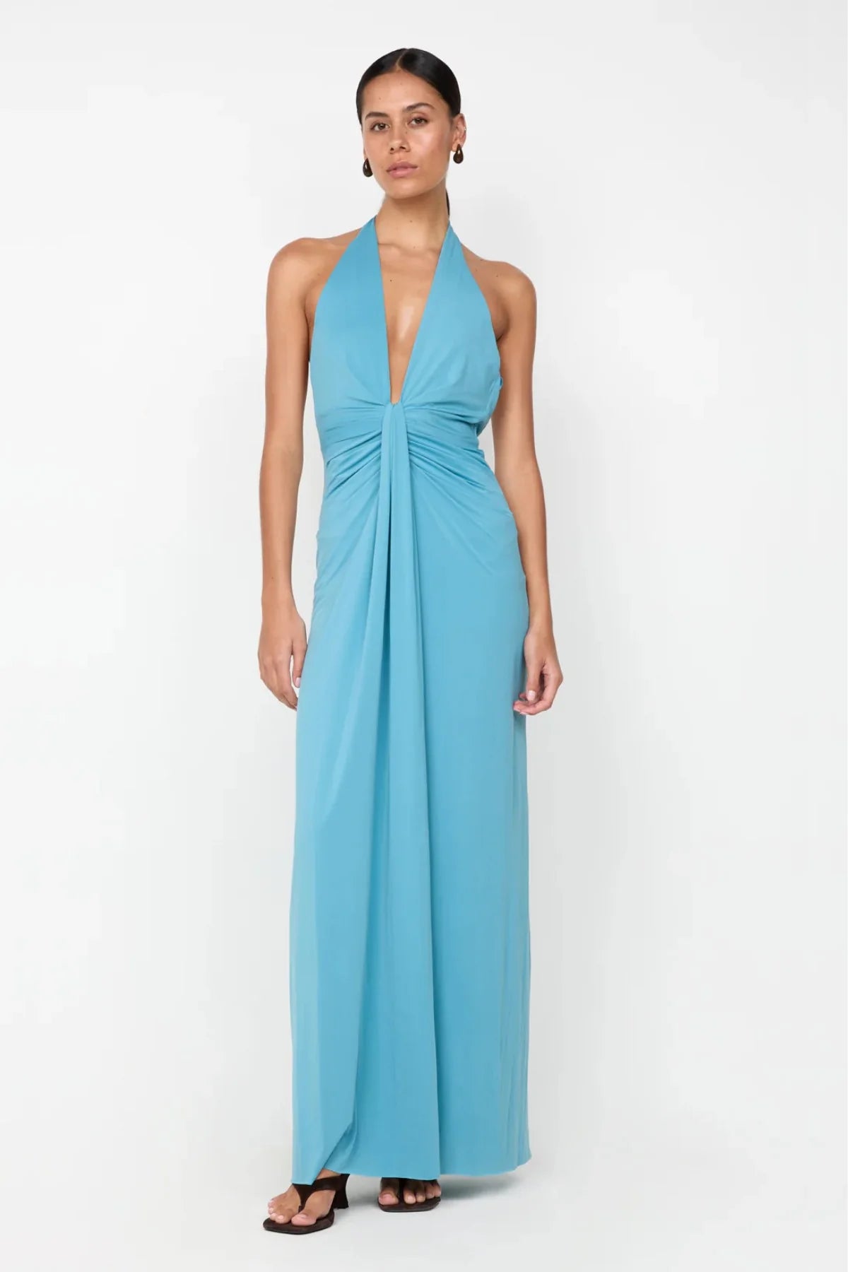 Bec & Bridge Tillie Drape Maxi Dress - Seafoam