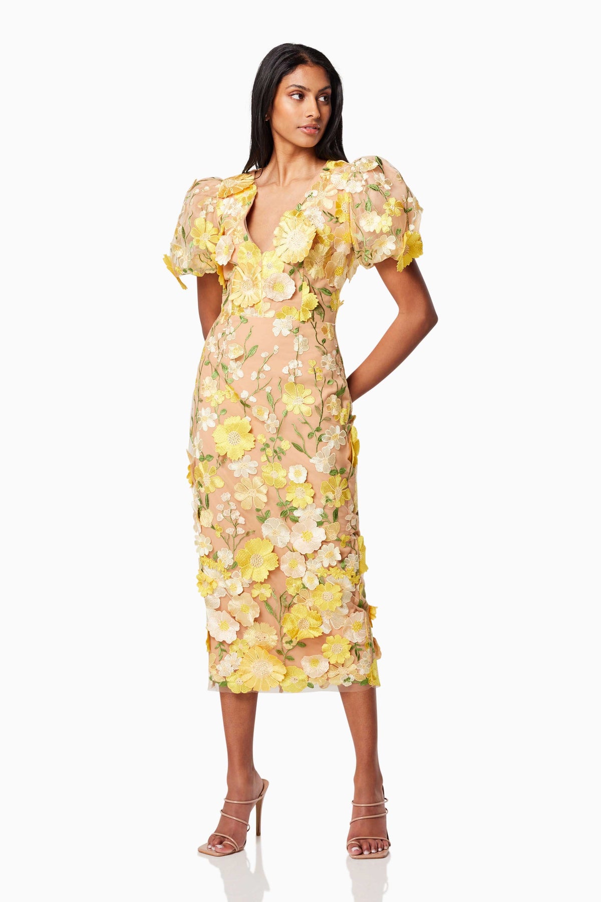 Elliatt Indie Dress - Yellow Multi