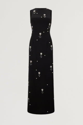 Odd Muse The Ultimate Muse Crystal Maxi Dress - Black