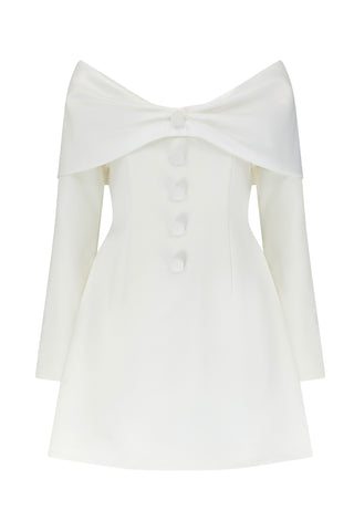 Odd Muse The Ultimate Muse Bow Mini Dress - White