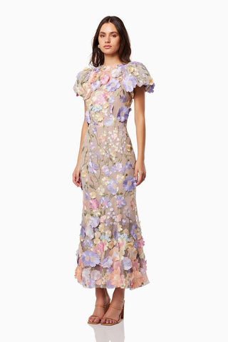 Elliatt Astraea 3D Lace Dress - Pastel