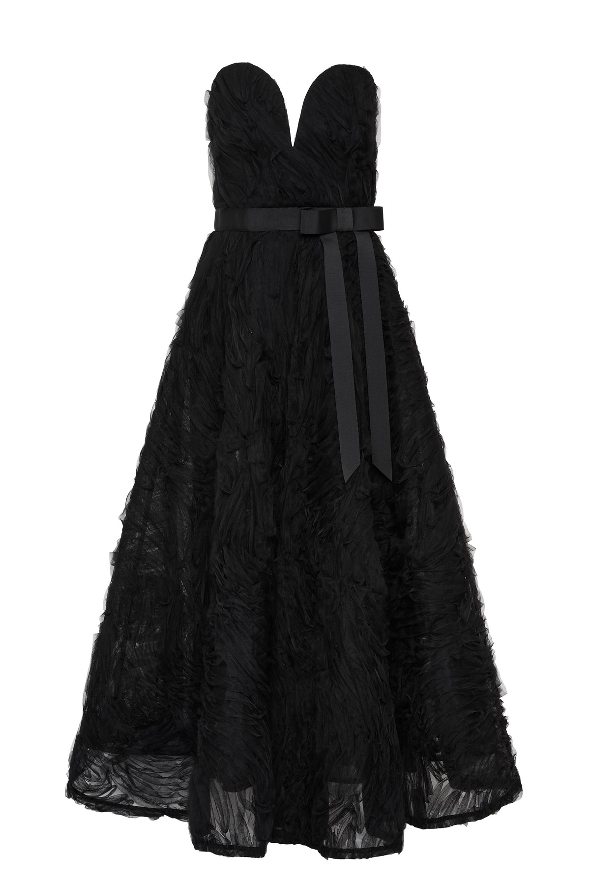 Rebecca Vallance Willow Midi Dress - Black - Dress Hire AU