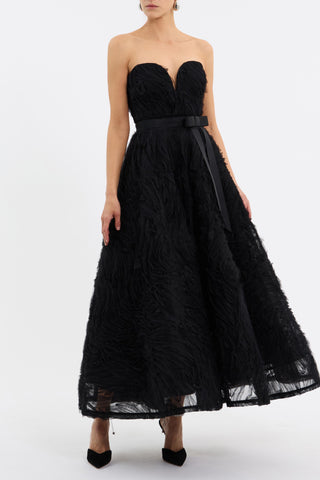 Rebecca Vallance Willow Midi Dress - Black