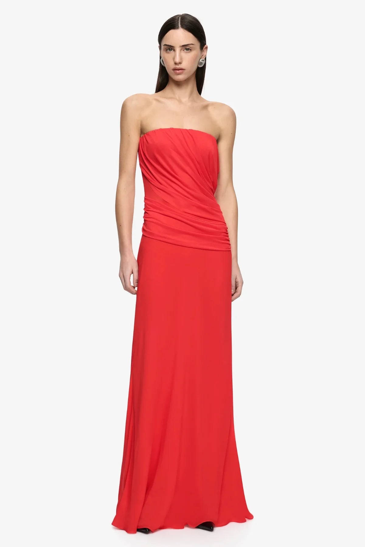 Bec & Bridge Xanthi Strapless Maxi Dress - Flame