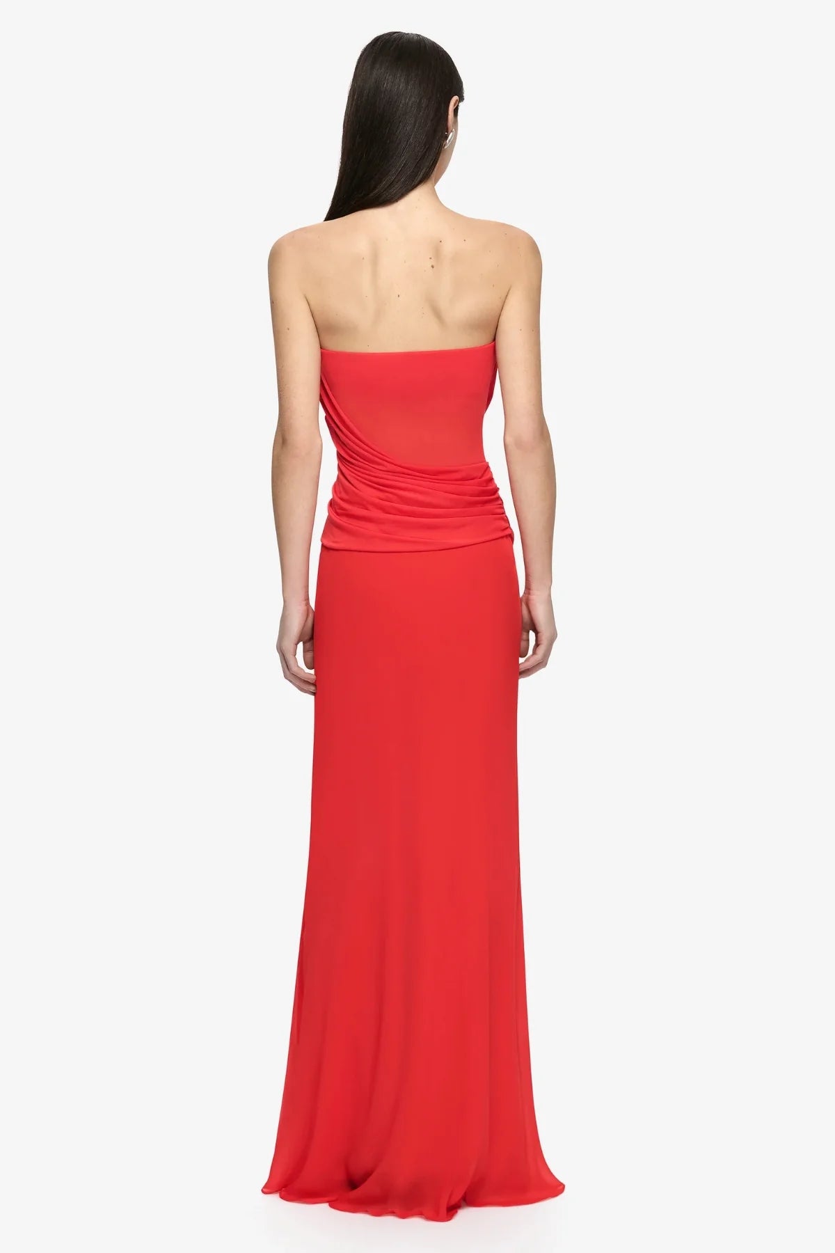 Bec & Bridge Xanthi Strapless Maxi Dress - Flame