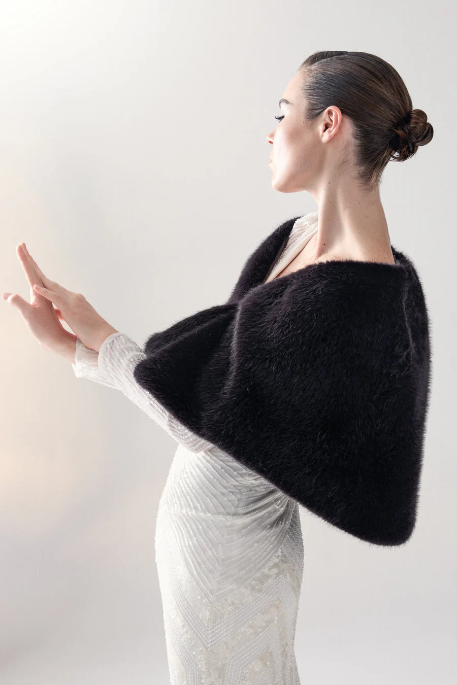 Unreal Fur Yasmine Wrap - Black