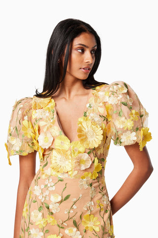 Elliatt Indie Dress - Yellow Multi