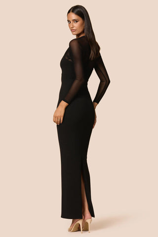 Nookie Amore Mesh Maxi Dress - Black