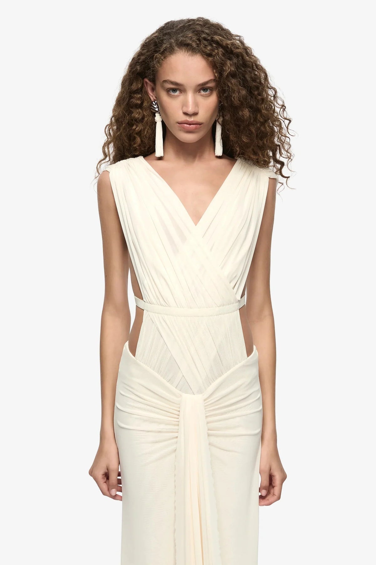 Bec & Bridge Anaya V Maxi Dress - Buttercream