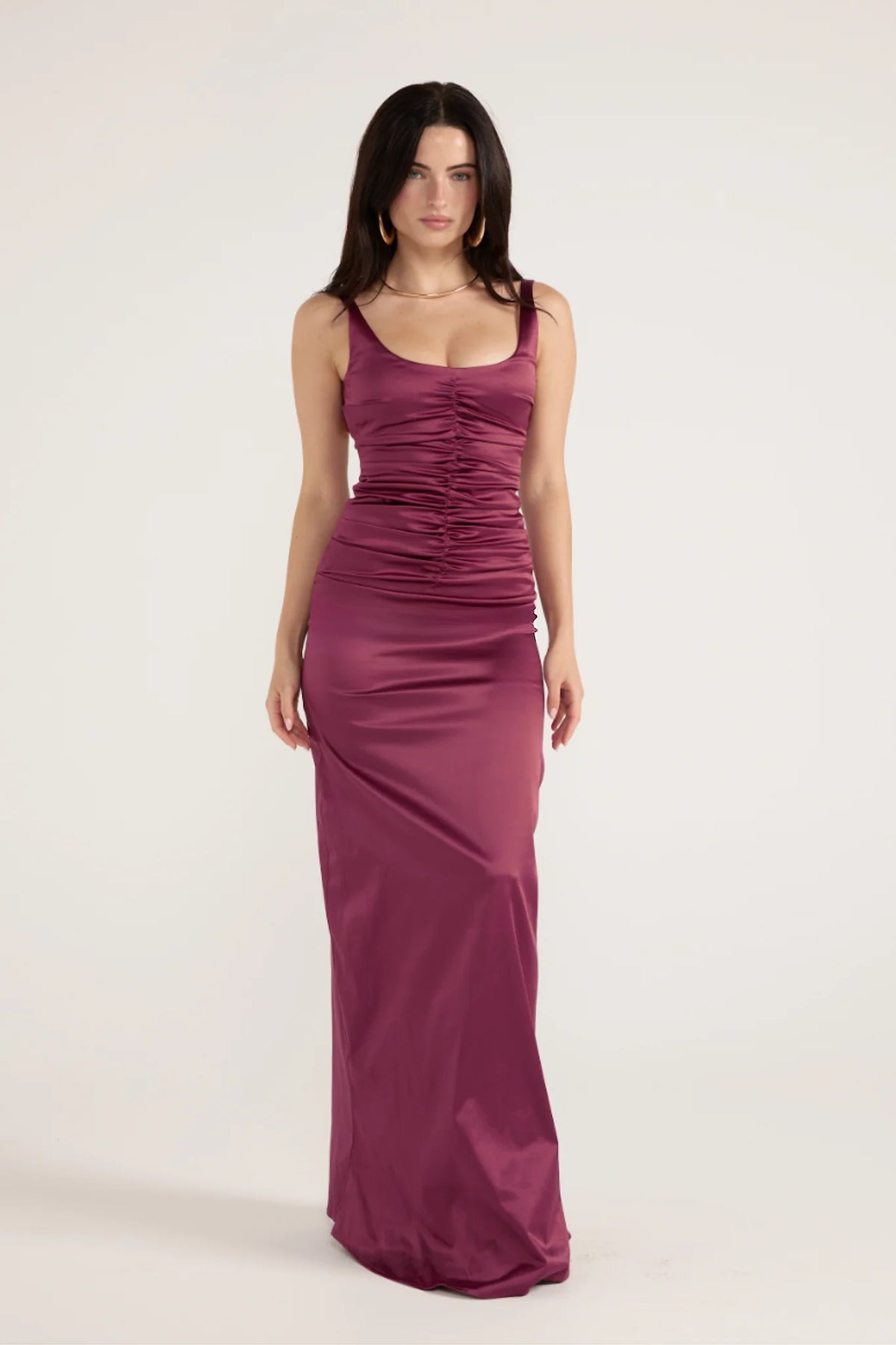 Ance Gria Atlein Gown- Plum