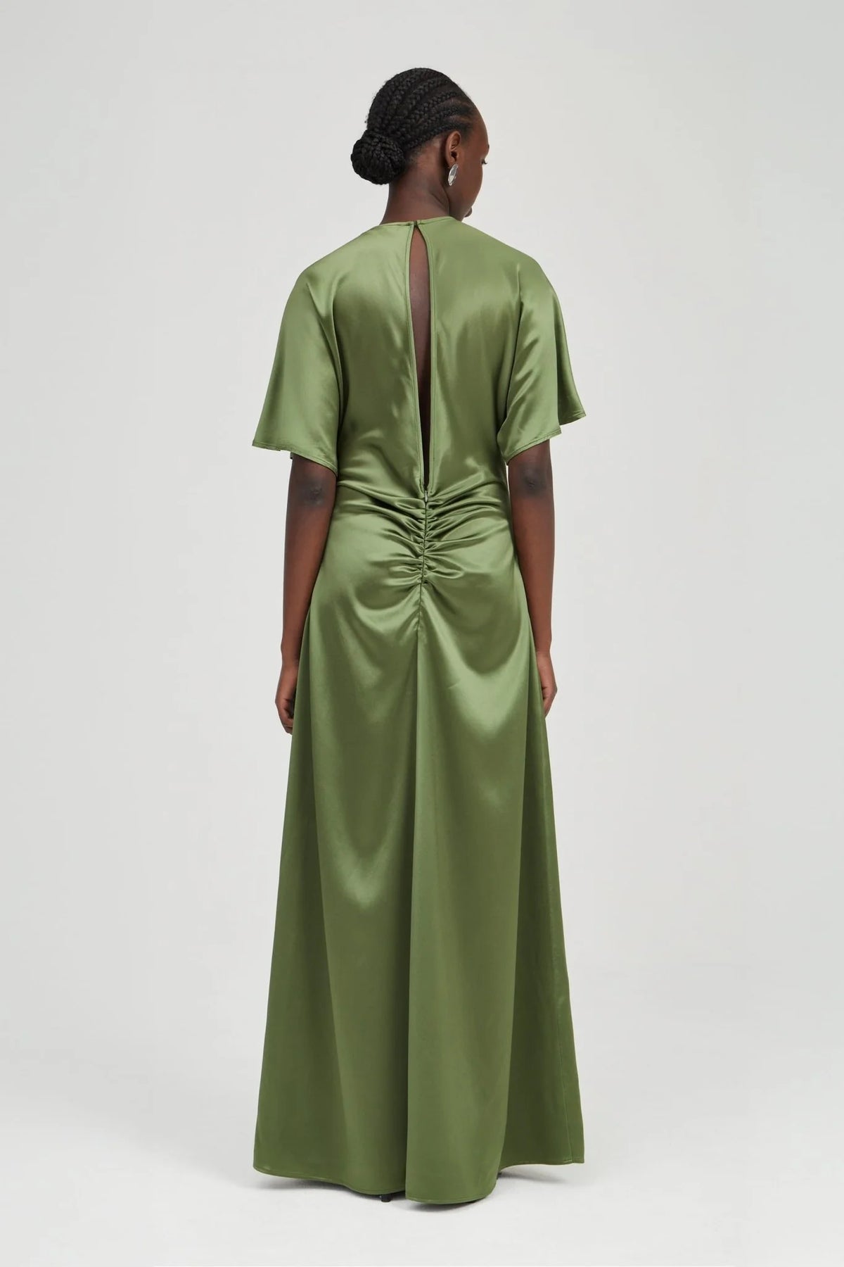 Third Form Anchored Floor Length Maxi Dress - Olive
