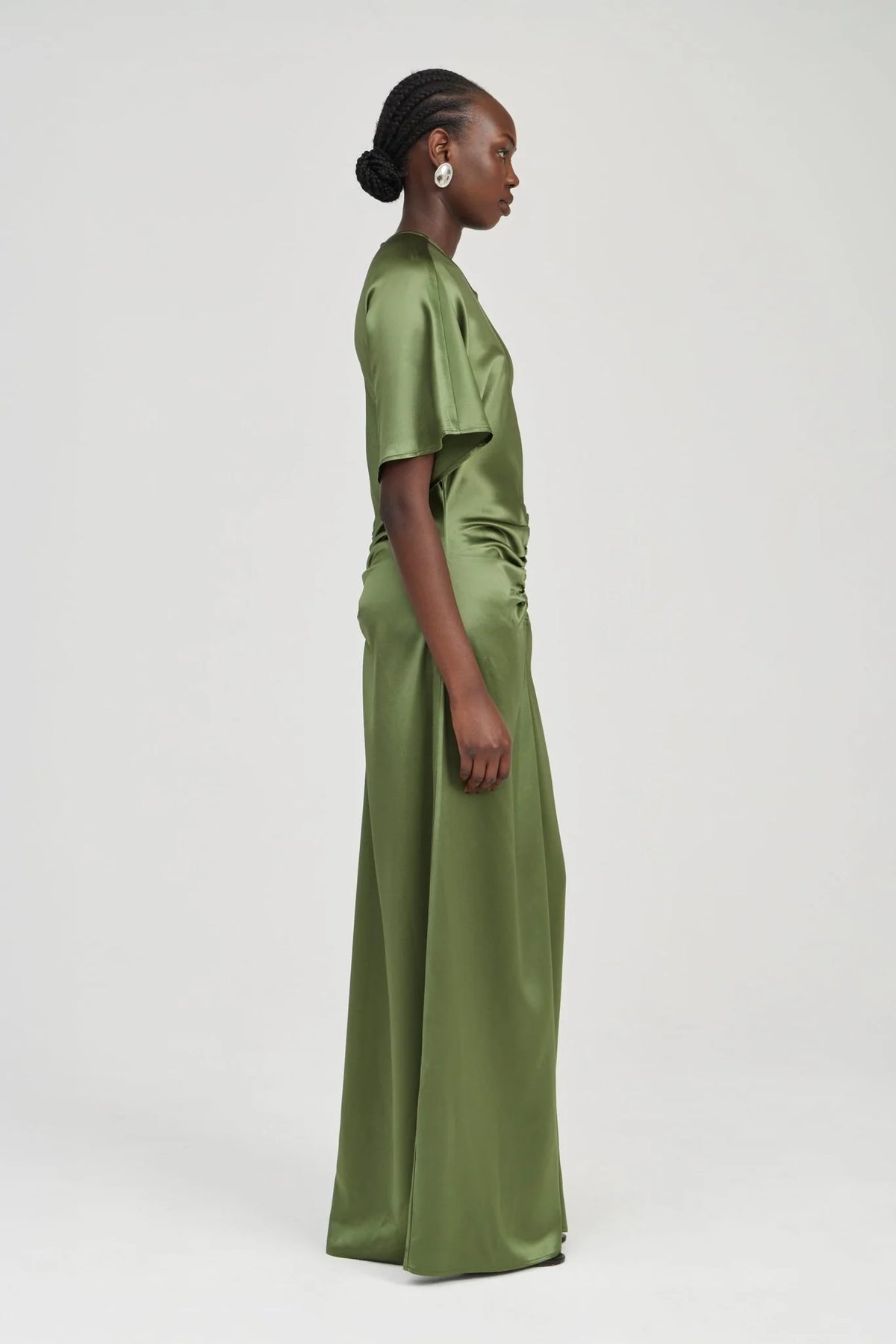 Third Form Anchored Floor Length Maxi Dress - Olive