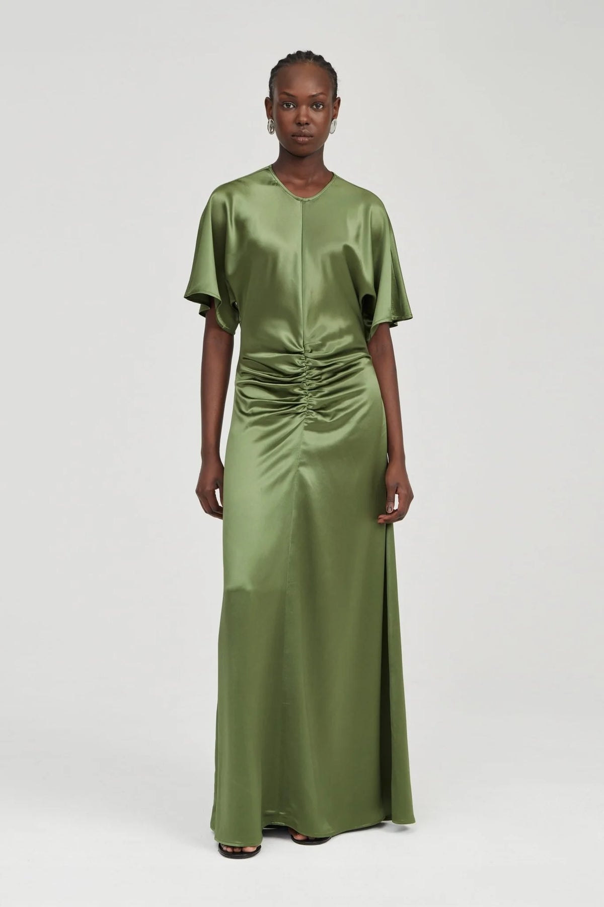 Third Form Anchored Floor Length Maxi Dress - Olive