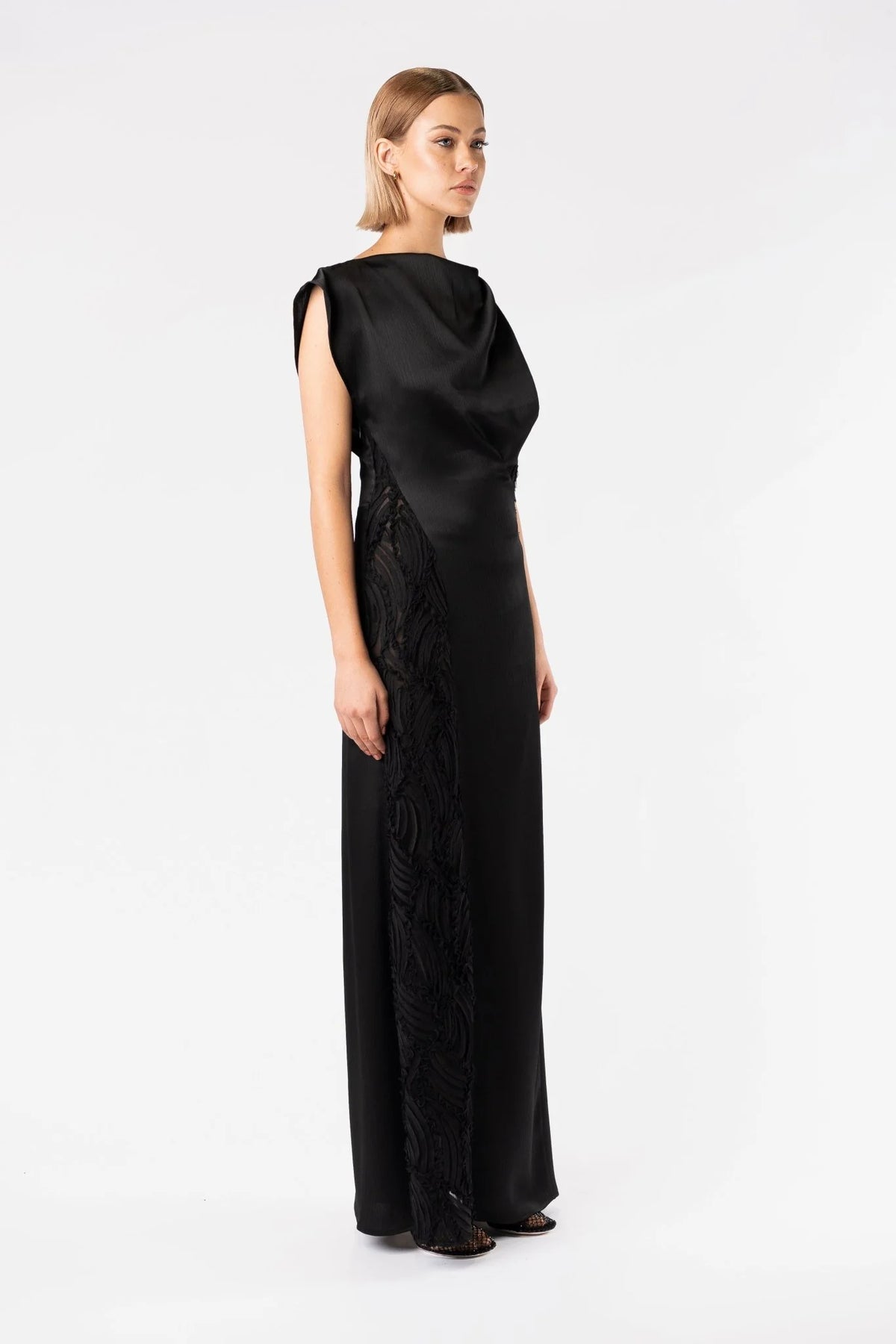One Fell Swoop Angela Maxi Dress - Obsidian