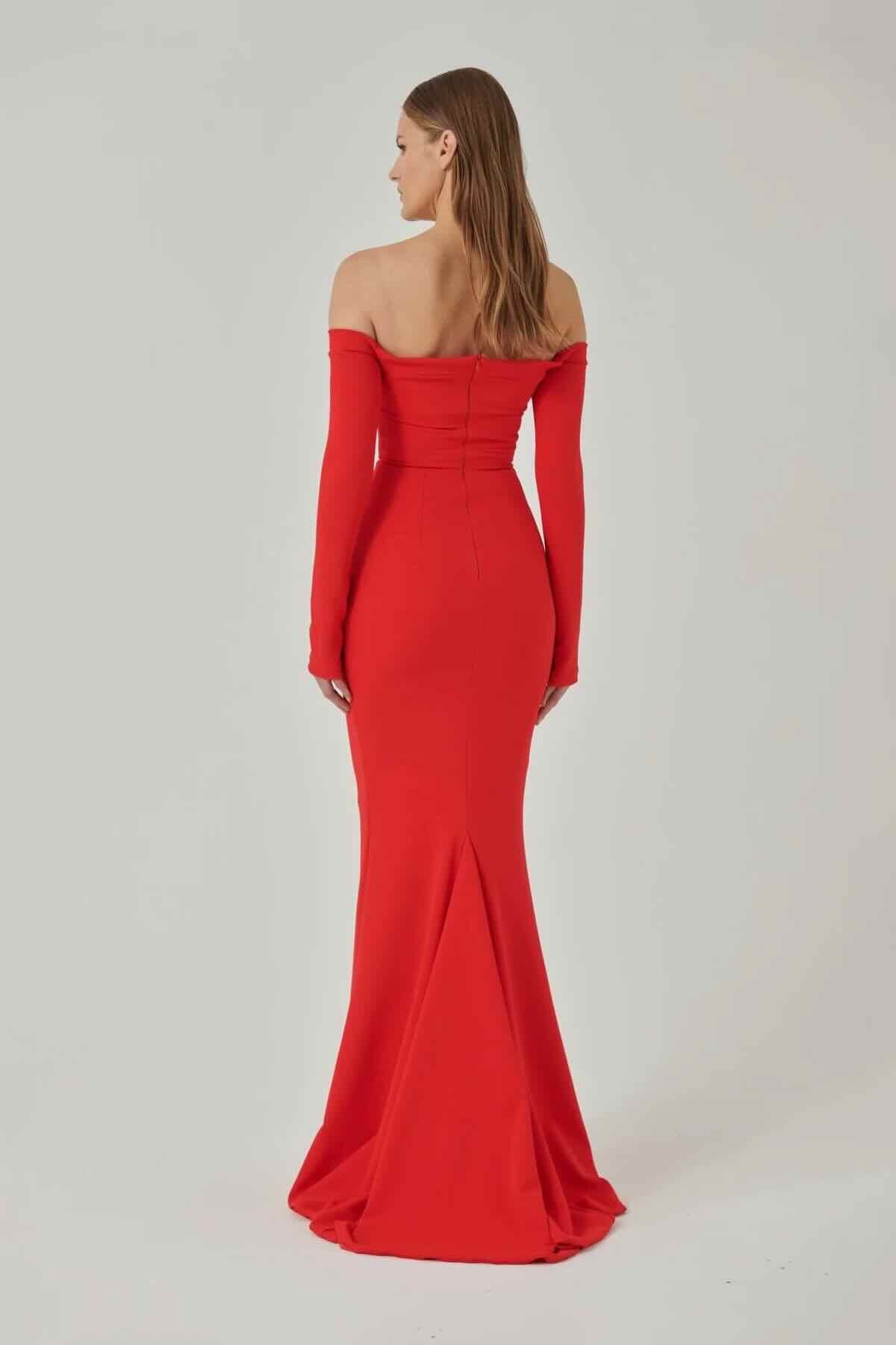 Effie Kats Anita Gown - Cherry Red - Dress Hire AU Effie Kats Anita Gown - Cherry Red - Dress Hire AU