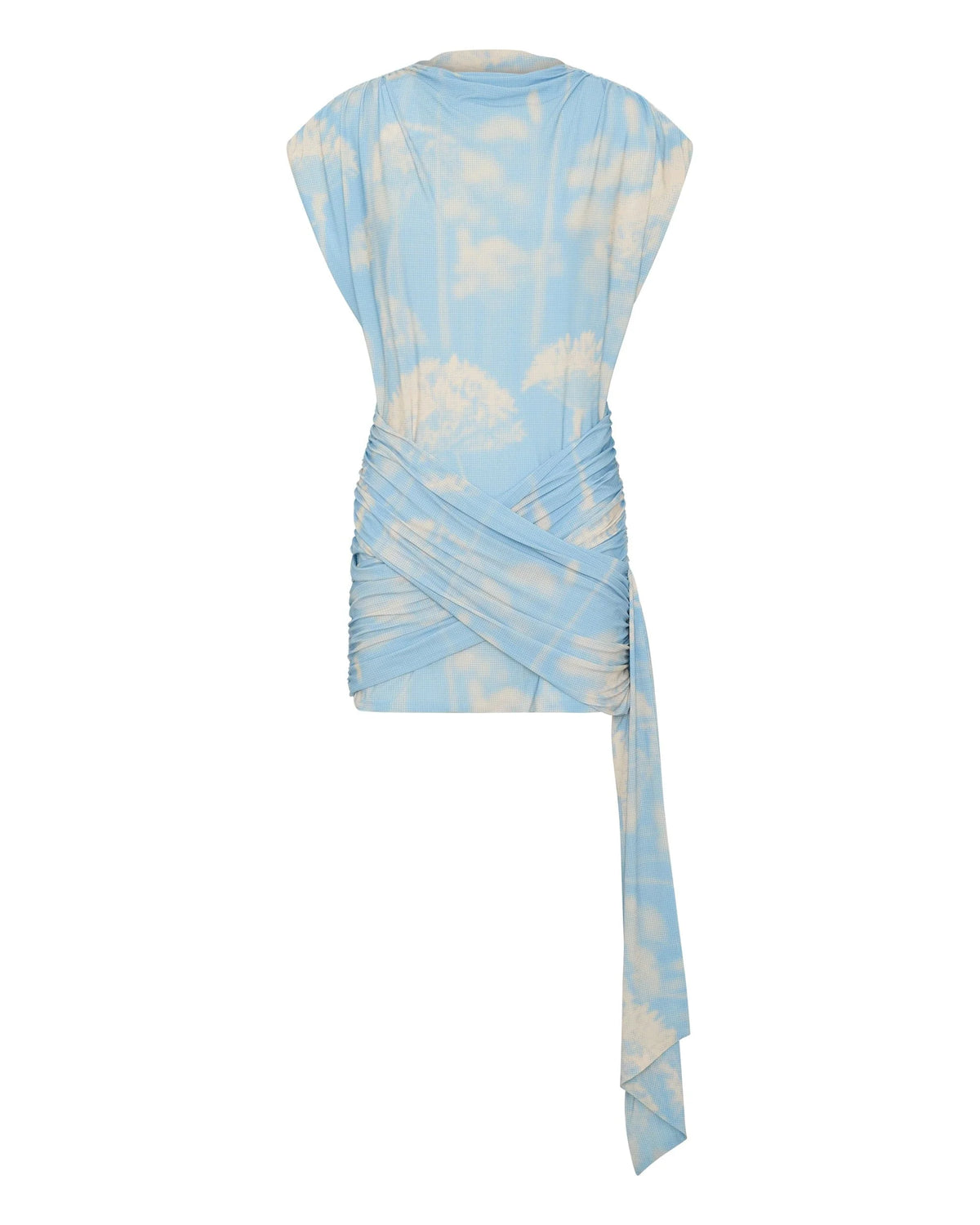 Third Form Aura Draped Mini Dress - Floral Illusion