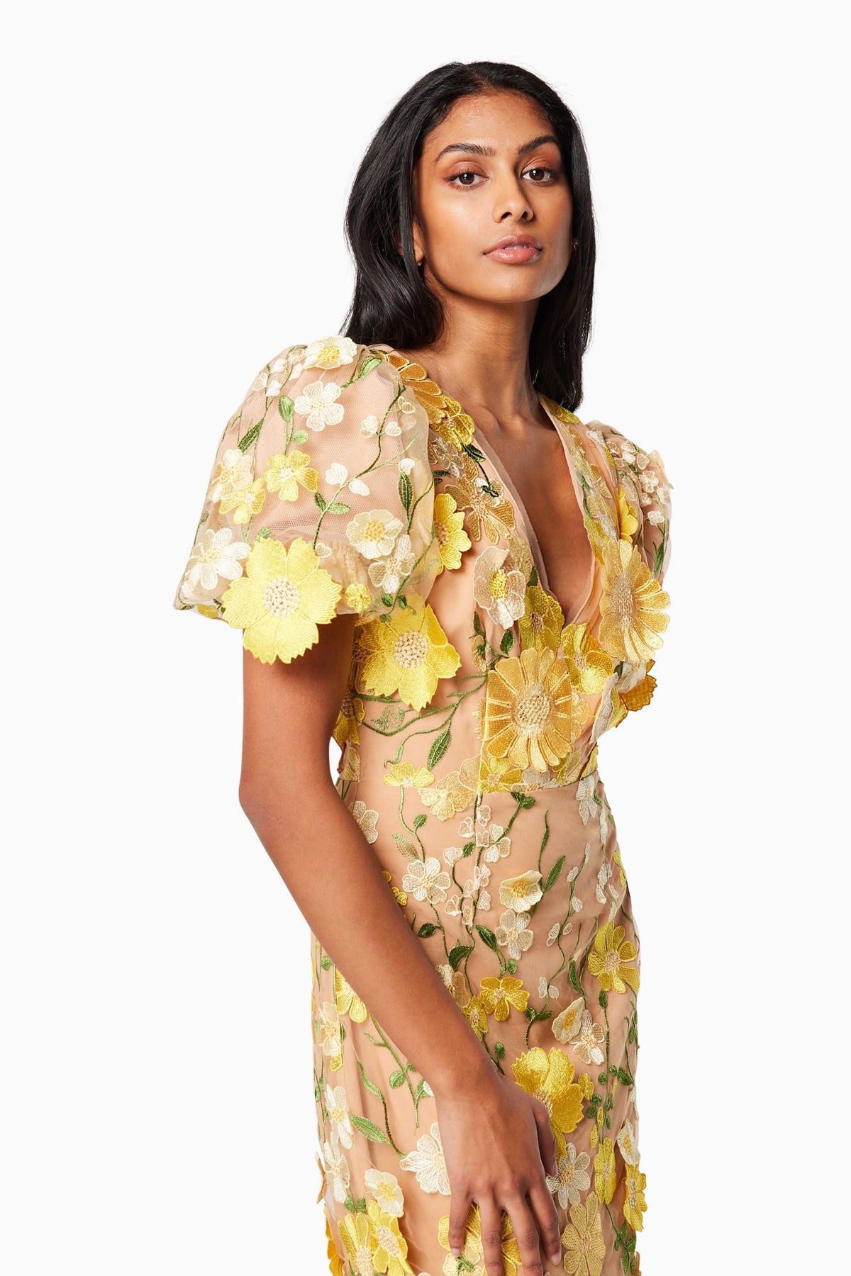 Elliatt Indie Dress - Yellow Multi